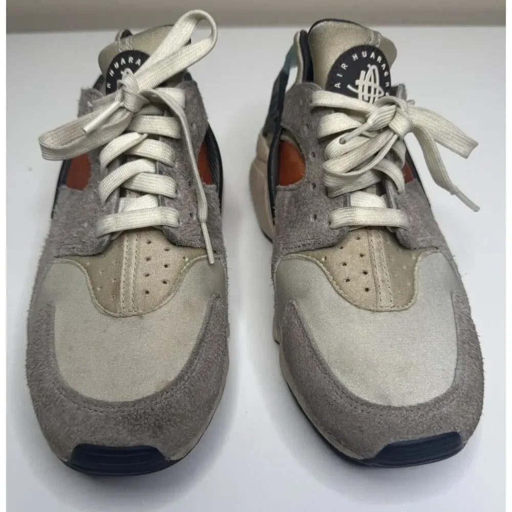 Nike Air Huarache Koromogae Sneaker DO7261-087 Womens 9.5 Moon Fossil Suede Low